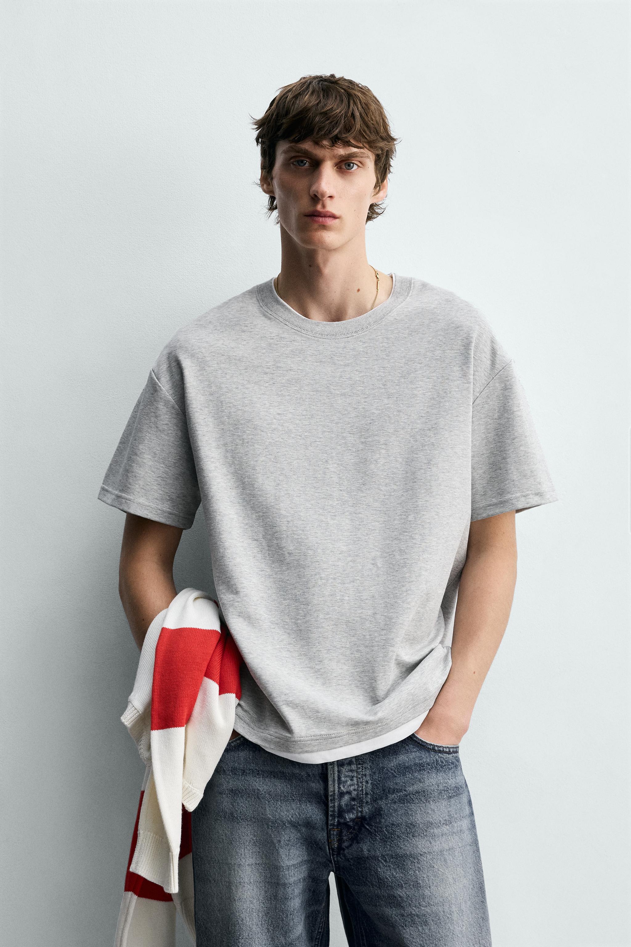 CONTRAST DOUBLE TRIM T-SHIRT